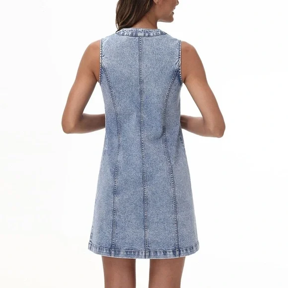 NWT FRYE Denim Mini Dress Size XXL - Picture 2 of 4